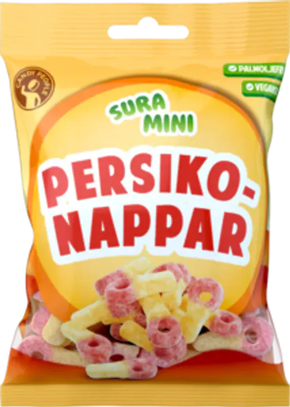 Sura Mini Persikonappar 70g